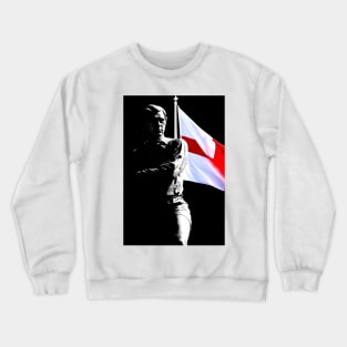 Bobby Moore Statue England Flag Wembley Stadium Crewneck Sweatshirt